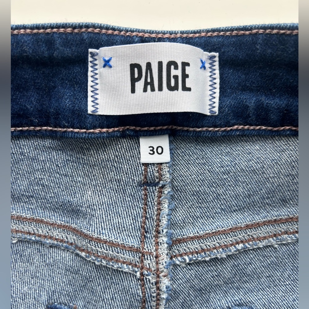 Paige ‘Anessa’ Wide Leg Crop Denim-size 30 - Picture 4 of 9